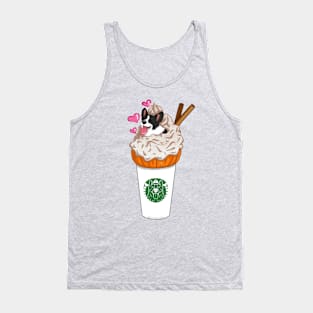 Pumpkin Spice Corgi Latte - Cardigan Tank Top